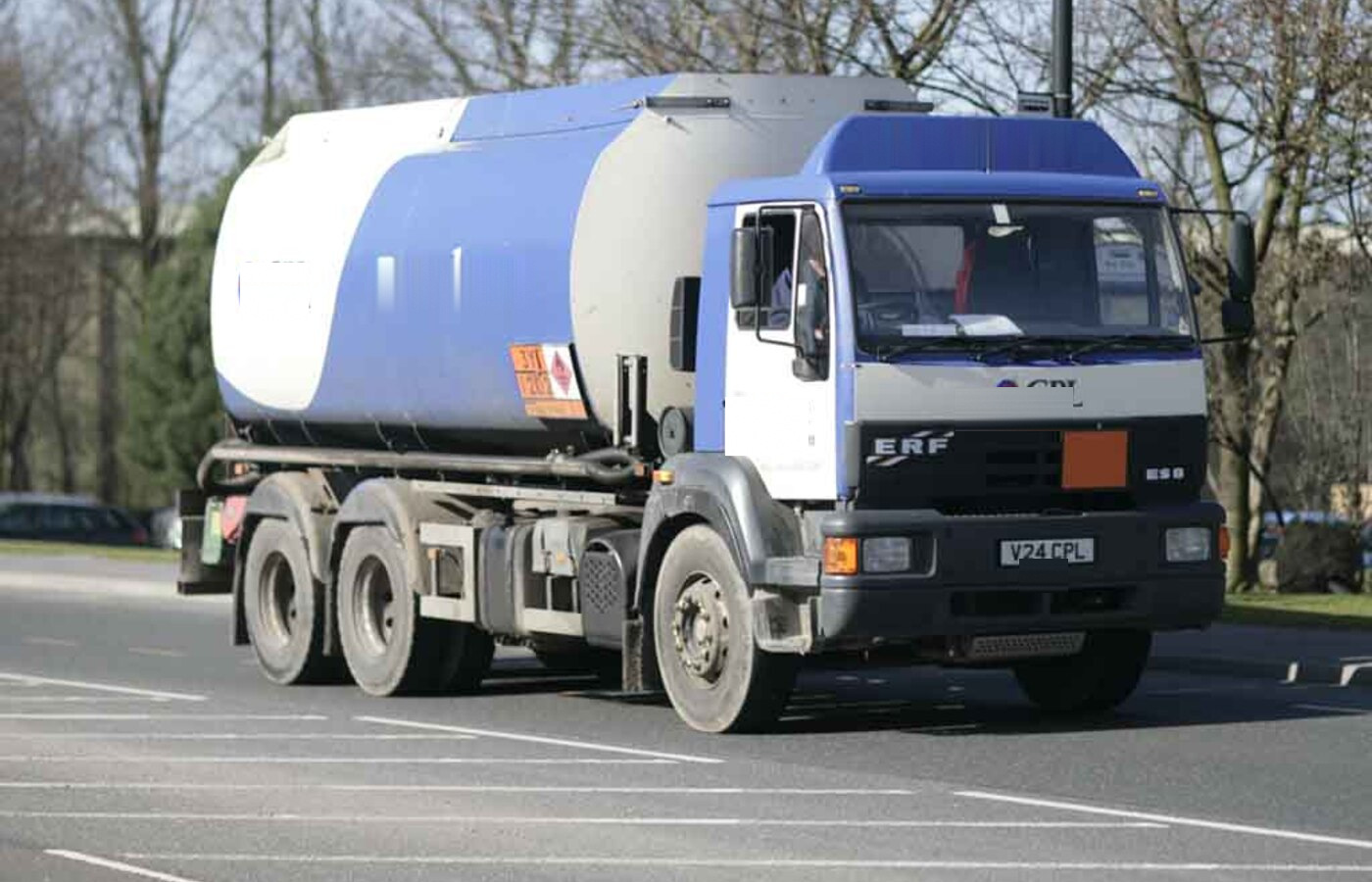 ADR certified road tanker truck for liquid fuel and bulk chemical distribution